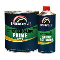 Speedokote SMR-210/211 - Automotive High Build 2K Urethane Primer Gray Gallon Kit, Fast Dry, Easy Sanding, Activator is Included
