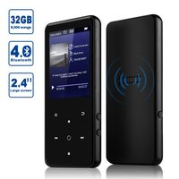 MP3 Player, Alptory 32GB MP3 Player with Bluetooth 4.0,Portable Sports Music Player 2.4'' Screen Built-in Speaker with Voice Recorder,FM Radio,Text Reading, HiFi Lossless Sound