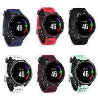 TECKMICO Garmin Forerunner 235 Bands,6PCS Soft Silicone Replacement Bands for Garmin Forerunner 235/220/230/620/630/735 Bands,NO Tracker (6-Pack, One Size)