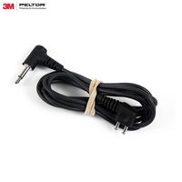 3M Personal Protective Equipment Peltor Audio Input Cable FL6H, 3.5mm Mono Plug, 36" Length, Black