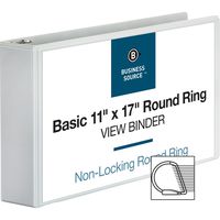 Business Source 3" Tabloid-Size Round Ring Reference Binder
