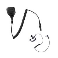 Maxtop APM250ARP03-AX Heavy Duty Shoulder Mic Speaker Microphone for Motorola with G-Shape Receiving Only Earpiece