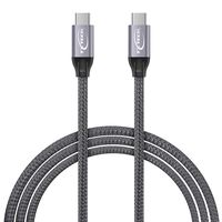 USB Type C Gen 2 Cable(100W/10Gbps)Txtech USB3.1 C to USB C Type-C PD Cable E-Marker Power Delivery Wire for MacBook Pro Galaxy S10 S9 Plus/note 9,OnePlus7/6,Google PixelNexus 6P and more(Grey,4.9ft)