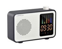 Portable Bluetooth Speaker Vintage Retro Fashion Style Bluetooth 4.1 Wireless Speaker with FM Radio Alarm Clock AUX Input Support TF Card (Black)