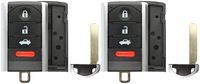 KeylessOption Smart Keyless Remote Shell Pad Case Key Fob Replacement For M3N5WY8145 (Pack of 2)