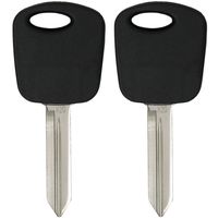 Keyless2Go New Uncut Replacement Transponder Ignition Car Key H74 H86 (2 Pack)