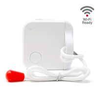 Fox&Summit Wi-Fi Pull Cord Sensor with Built-in Chime, App-Based Alerts and Notifications for Assistance Requests, Smart Sensor for Family Caregivers, Battery Operated and No Hub Required