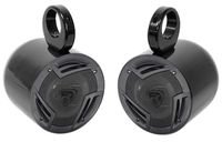 Pair Jeep Wrangler Rockville 6.5" 750w 3-Way Car Audio Rollbar Soundbar Speakers