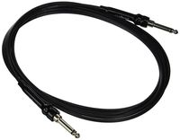 George L's 155 Guage Cable with Straight Plugs (Black, 10 Foot)