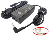 iTEKIRO AC Adapter Charger for Toshiba Chromebook 2, CB30-B3121, CB30-B3122, CB30-B3123, CB35-B3330, CB35-B3340 (Not for CB30-A, CB35-A); Toshiba PLM02U, PLM02U-007008, PLM02U-009008 + 10-in-1 USB Charging Cable
