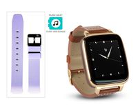 Beantech Engage Plus Smart Watch for Apple/Android Phones., Gold with Ash Purple Strap, Engage Plus Smartwatch Bundle