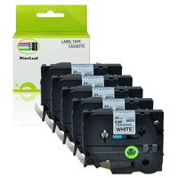 NineLeaf 5 Pack Replacement TZe Extra Strength Label Tape TZe-S251 TZ-S251 Compatible for Brother P-Touch Label Maker PT-D600 PT-9700PC PT-P700 PT-P950NW (1''x 26.2' 24mm x 8m)