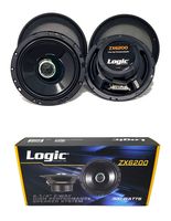 6.5" 300W 2 Way Coaxial Speakers Adjustable tweeters Car Audio ZX6200
