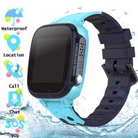 Waterproof Kids Smartwatch Phone - Girls Boys LBS Tracker Smart Watch with Voice Chat SOS Camera Games Alarm Clock Outdoor Activities Wrist Watches Brithday Toys Student Back to School Gifts (Blue)