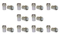 RG6 F-Pin Twist-On Connector, 10-Pack (CNE23954)
