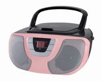 Sylvania Portable Cd Player Boom Box with Am/FM Radio (Pink)
