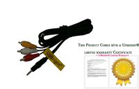 UPBRIGHT New Worldwide AV A/V 3.5mm Mini Plug to 3 RCA Audio Video TV Cable Cord Lead for Sharp Viewcam Camcorder vl-z3u