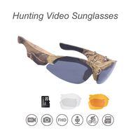 OHO Hunting Camera, 16GB Ultra HD Outdoor Safety Spectacle with Built in 16MP Camera and 3 Sets Against High Mass Impacted and Safety UV400 Protection Lens