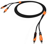 Bespeco Instrument Cable, Black & Orange, 6 foot (SL2R180)
