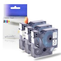 KCMYTONER Compatible DYMO D1 Label Replacement for D1 45013 1/2" 12mm Labels Tape use in LabelManager 160 280 420P PnP 220P 260P 500TS Wireless Plug n Play,LabelWriter 450 Duo- Black on White,3 Pack