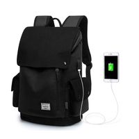 WindTook Laptop Backpack for Women and Men Travel Computer Bag School College Daypack with USB Charging Port Suits 15 Inch Notebook Canvas-Black