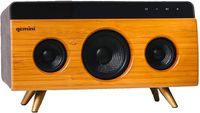 Gemini BRS-330 Bluetooth Speaker 30W Stereo Sound with Built-in Mic & Long Lasting Battery, Portable Wireless Speakers for Outdoors Travel and Home with Bamboo Finish