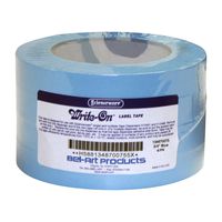 Bel-Art Write-On Blue Label Tape; 40yd Length, ³/₄ in. Width, 3 in. Core (Pack of 4) (F13487-0075)