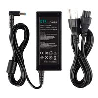 DTK 19.5V 3.33A 65W Ac Laptop Charger for HP 710412-001 PPP009C PPP009D Adapter Blue Tip : 4.5 X 3mm with Center Pin Inside Notebook Computer PC Power Cord Supply Source Plug