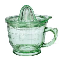 Nostalgia Style 16 oz. Glass Juice by Home Marketplace, Classic Green, 2 Piece Set