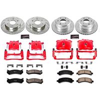 Power Stop KC2016 1-Click Performance Brake Kit with Calipers, Front & Rear