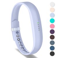 Greeninsync Compatible with Flex 2 Band,Adjustable Classic Soft Silicone Fitness Bracelet Strap Repalcement Accessory Wristband W/Fastener Clasp for Flex 2 Fitness Smart Watch Large Lavender
