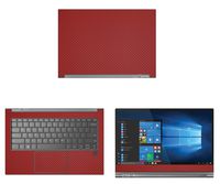 decalrus - Protective Decal for Lenovo Yoga C930 (13.9" Screen) Laptop RED Carbon Fiber Skin Skins Decal wrap CFlenovoYoga13_C930Red