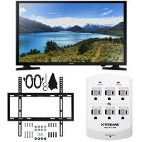 Samsung UN32J4000-32-Inch LED HDTV J4000 Series Slim Flat Wall Mount Bundle Includes UN32J4000 32-inch HDTV, Slim Flat Wall Mount Bundle 6 Outlet Wall Tap w/ 2 USB Ports