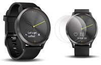 PlayBetter Garmin vivomove HR Sport (Slate with Black Band, Large) Hybrid Smartwatch Screen Protectors (x4) | Activity, Sleep & Stress Tracking, On-Wrist Heart Rate