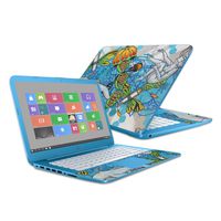 MightySkins Skin Compatible with HP Stream 14" (2016) - Fantastic Voyage | Protective, Durable, and Unique Vinyl Decal wrap Cover | Easy to Apply, Remove, and Change Styles | Made in The USA