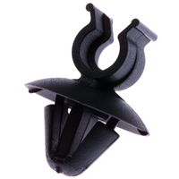 Panduit CTH50U13-C30 Corrugated Tubing Holder With Push Mount, 0.386" Panel Hole Diameter, 0.125" Max Panel Thickness, 0.5" Nominal Diameter, Black (Pack of 100)