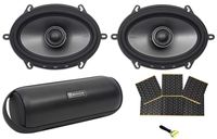 (2) Polk Audio MM572 5x7 600w Car Audio/Marine Speakers+Rockmat+Free Speaker