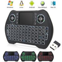 EASYTONE Backlit Mini Wireless Keyboard With Touchpad Mouse Combo and Multimedia Keys for Android TV Box HTPC PS3 XBOX360 Smart Phone Tablet Mac Linux Windows OS,New Model Mini Keyboard Touchpad Mouse