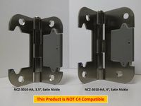 Nyce NCZ-3010-2-HA Door Hinge Sensor - 4", Satin Nickel Finish