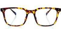 Blue Light Blocking Computer Gaming Unisex Glasses Anti UV Light TR90 Frame (Tortoise, 0.5)