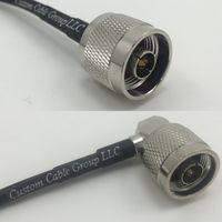 6 inch RGU178 N MALE to N MALE ANGLE Pigtail Jumper RF coaxial cable 50ohm High Quality Quick USA Shipping