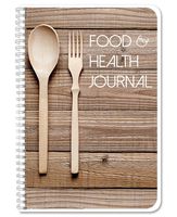 BookFactory Food and Health Journal/Food Diary/Fitness Journal Notebook, 186 Pages - 6" x 9" Durable Thick Translucent Cover, Wire-O Binding (JOU-186-69CW(FoodJournal))