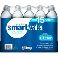 Smart Water Enhanced Water (Pack of 15) 33.8 Fl Oz, 507 fl. oz.
