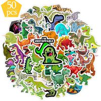 QTQYQJ Boys Dinosaur Stickers VSCO for Water Bottle|50-Pcs Waterproof Vinyl Stickers Laptop Sticker for Kids,Cute Stickers Perfect for Laptop,Hydro Flask,Phone,Car,Travel,Skateboard and More(Q065)