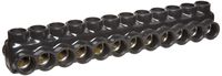 Morris Products 97682 Multi-Cable Connector, Insulated, Dual Entry, Black, 12 Ports, 750 - 250 Wire Range, 5/16" Allen Hex 12 Ports, 750 - 250 Wire Range, 5/16" Allen Hex