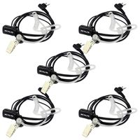 Retevis Two Way Radios Headset 2 Pin Acoustic Tube 2 Way Radio Earpiece with Mic for Motorola CP200 CLS1410 GP2000 GP300 HYT Walkie Talkies(5 Pack)