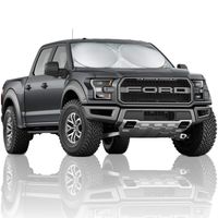 Magnelex Windshield Sun Shade for SUVs, Trucks and Vans with Bonus Steering Wheel Sun Shade. 210T Reflective Fabric Blocks Sun. Foldable Sun Shield Keeps Your Vehicle Cool. (X-Large 65.7 x 36.4 in)