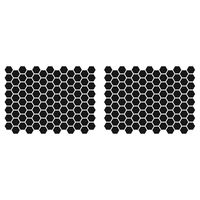 LiteMark 1 inch Black Hexagon Decal Stickers for Floors and Walls - Pack of 208