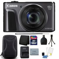 Canon PowerShot SX720 HS 20.3MP 40X Optical Zoom Wifi / NFC Enabled Digic 6 Processor Digital Camera Black with 32GB All You Need Bundle