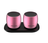 Kenan | Ogden - 3D Portable Wireless Bluetooth Speakers with HD Sound and Bass with Built-in Microphone (Rose Gold)